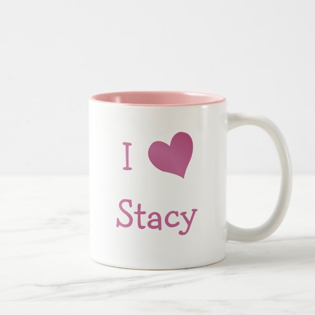 Tasse 2 Couleurs J'Aime La Statie (Droit)