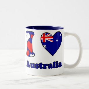 Tasse 2 Couleurs J'aime l'Australie