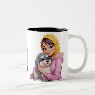 Tasse 2 Couleurs J'aime le chien