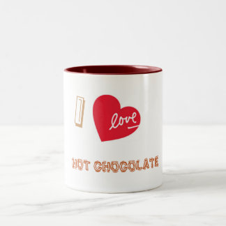 TASSE 2 COULEURS J'AIME LE CHOCOLAT CHAUD