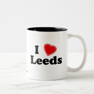 Tasse 2 Couleurs J'aime Leeds