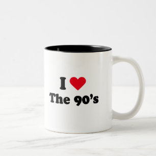 Tasse 2 Couleurs J'aime les années 90