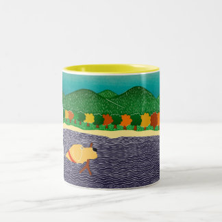 Tasse 2 Couleurs j'aime les bâtons - tonus jaune Mug-Stephen Huneck