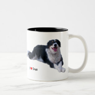 Tasse 2 Couleurs J'aime les chiens