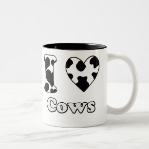 Tasse 2 Couleurs J'aime les vaches