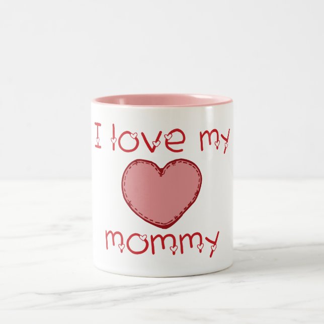 Tasse 2 Couleurs J'aime ma maman (Centre)