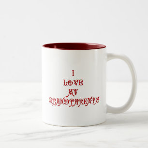 Tasse 2 Couleurs J'aime mes grands-parents