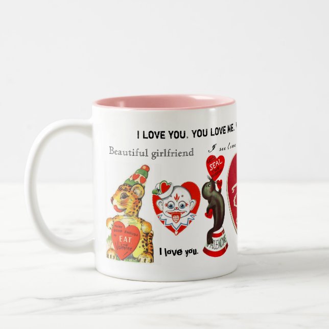 Tasse 2 Couleurs J'aime mon amie (Gauche)