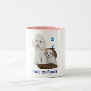 Tasse 2 Couleurs J'aime mon caniche