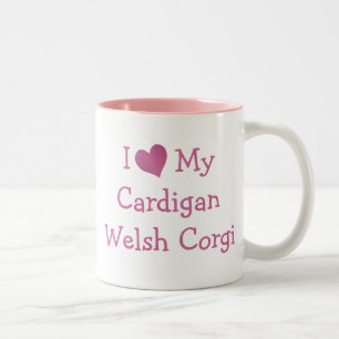 Tasse 2 Couleurs J'Aime Mon Cardigan Welsh Corgi