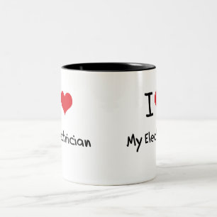 Tasse 2 Couleurs J'aime mon électricien