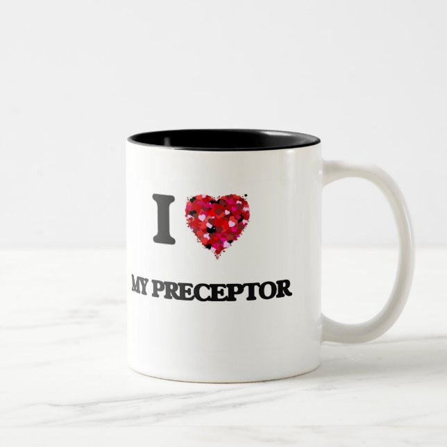 Tasse 2 Couleurs J'aime mon maître (Droit)