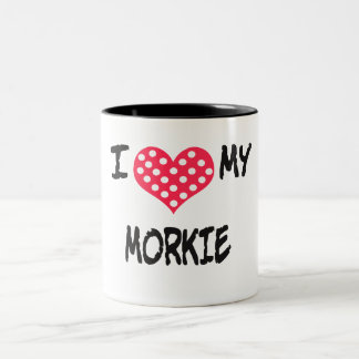 Tasse 2 Couleurs J'aime mon Morkie