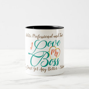 Tasse 2 Couleurs J'aime mon patron