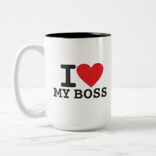 Tasse 2 Couleurs J'aime mon patron