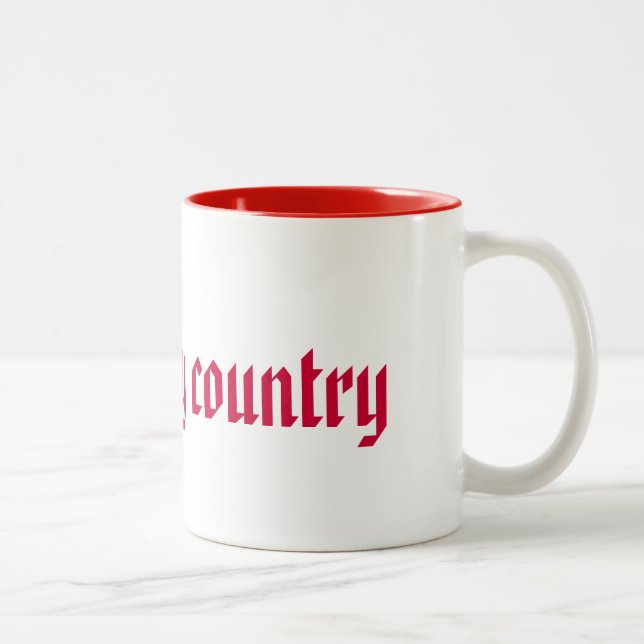 Tasse 2 Couleurs J'aime mon pays (Droit)