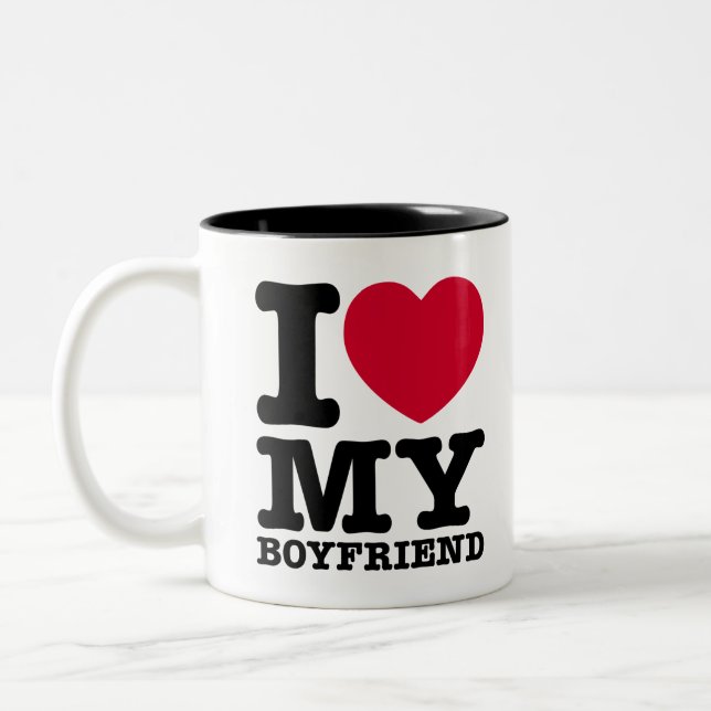Tasse 2 Couleurs J'AIME MON Petit-ami (Gauche)