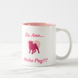 Tasse 2 Couleurs J'aime Mon Pug !