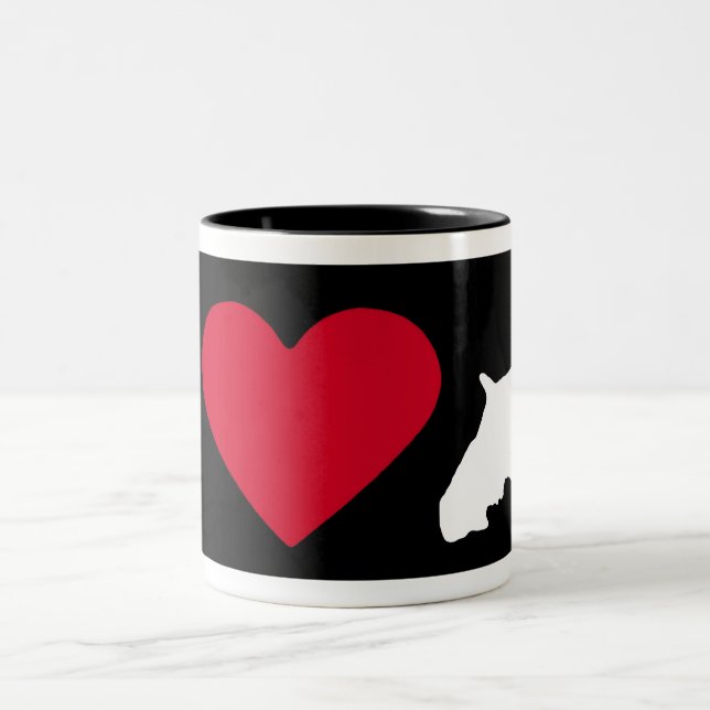 Tasse 2 Couleurs "J'aime mon springer spaniel " (Centre)