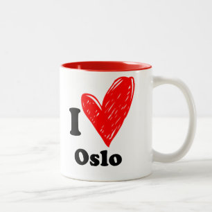 Tasse 2 Couleurs J'aime Oslo