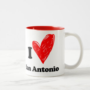 Tasse 2 Couleurs J'aime San Antonio