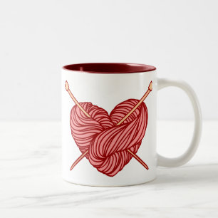 Tasse 2 Couleurs J'aime tricoter