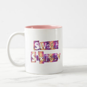 Tasse 2 Couleurs Jalon Royal Collage Sweet Sixteen Violet & C