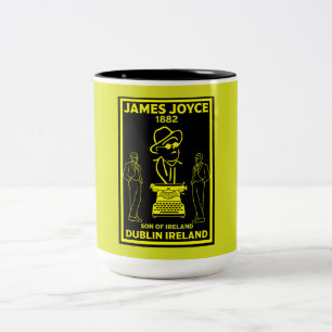 Tasse 2 Couleurs James Joyce Dublin Irlande