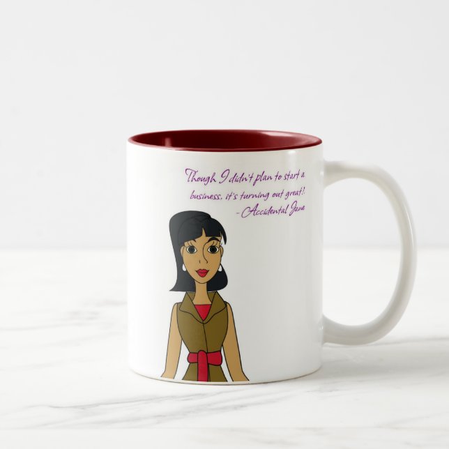 Tasse 2 Couleurs Jane accidentelle (Droit)