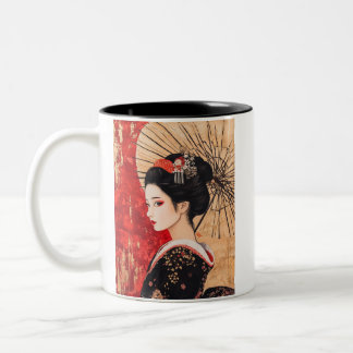 Tasse 2 Couleurs Japanese painting style GEISYA MAG10