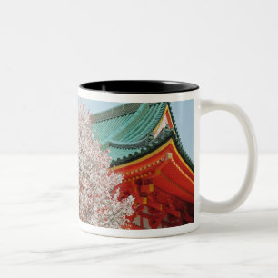 Tasse 2 Couleurs Japon, Kyoto. Fleur de cerisier de Shinto