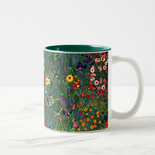 Tasse 2 Couleurs Jardin aux fleurs Gustav Klimt (Droit)