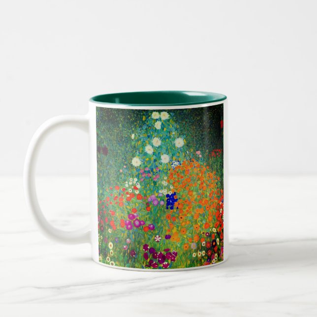 Tasse 2 Couleurs Jardin aux fleurs Gustav Klimt (Gauche)