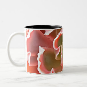 Tasse 2 Couleurs Jardin superbe Les tons roses Succulents Art réali
