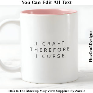 Tasse 2 Couleurs J'Artiste Donc Je Maudit / Jure Citation Drôle 022