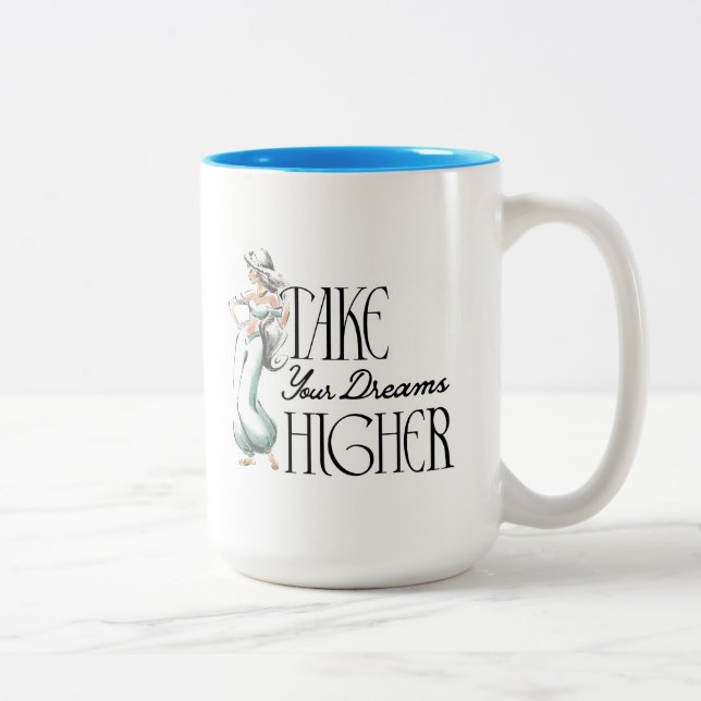 Tasse 2 Couleurs Jasmine | Augmentez vos rêves (Droit)