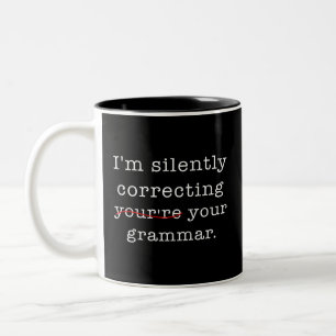 Tasse 2 Couleurs Je corrige ta grammaire en silence