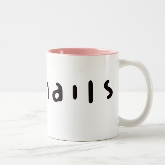Tasse 2 Couleurs Je fais les clous/tasse classique (Droit)