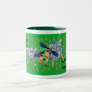 Tasse 2 Couleurs Je fais les yeux des moutons....