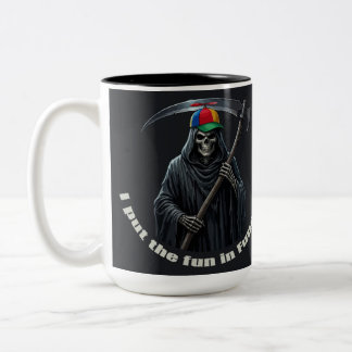 Tasse 2 Couleurs Je mets l'amusement dans les funérailles