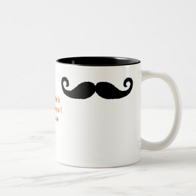 Tasse 2 Couleurs Je Moustache... (Droit)