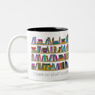 Tasse 2 Couleurs "Je n’ai pas de contrôle sur les étagères" de Book