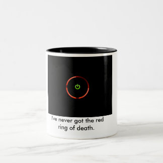 Tasse 2 Couleurs Je n'ai jamais l'anneau rouge de la mort