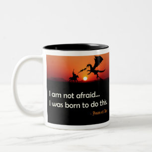 Tasse 2 Couleurs Je n'ai pas peur...Je suis né pour faire ça.
