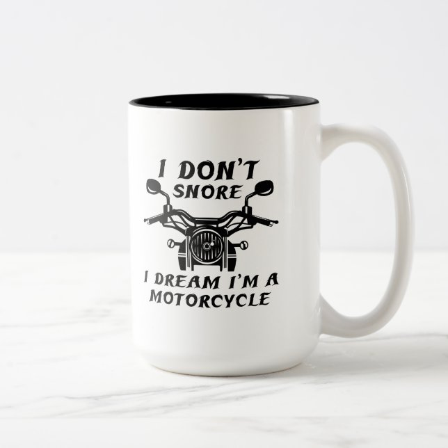 Tasse 2 Couleurs Je ne ronfle pas (Droit)