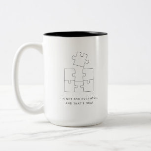 Tasse 2 Couleurs Je ne suis pas pour tout le monde et c'est okay Ré