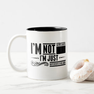 Tasse 2 Couleurs Je ne suis pas stressé