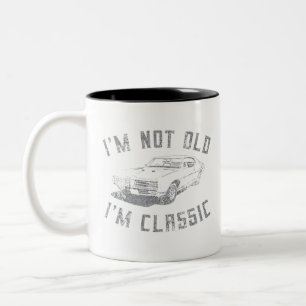 Tasse 2 Couleurs Je ne suis pas vieux Je suis classique drôle voitu