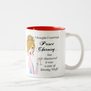 Tasse 2 Couleurs "Je Pensais Marier Prince Charming mais..." Deux-T