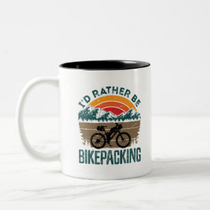 Tasse 2 Couleurs Je préfère être Bikepacking Bikepacking